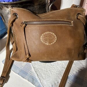 Roots Women's Tan Leather Crossbody Bag